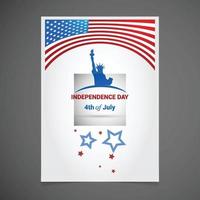 vector de diseño del día de la independencia de estados unidos