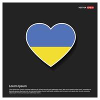 Ukraine flag design vector