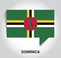 Dominica falg design vector