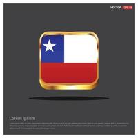 Chile flag design vector