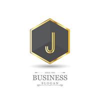 Alphabetic logo design with elegent design and typography vector