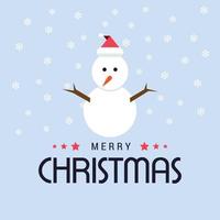 Merry Christmas card design vector