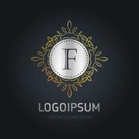 Alphabetic logo design with elegent design and typography vector