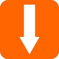 Down Arrow Icon Style vector