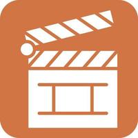 Clapper Board Icon Style vector