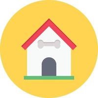 ilustración de vector de casa de perro en un fondo. símbolos de calidad premium. iconos vectoriales para concepto y diseño gráfico.