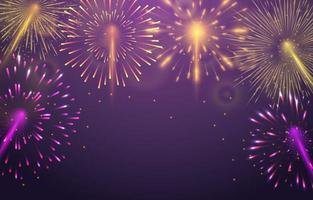 Firework and Light Glow Background vector
