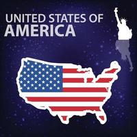 United states of america 4th of july background vector