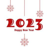 New Year background Illustration in red color, 2023 year vector