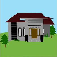 modern house design vector illustration