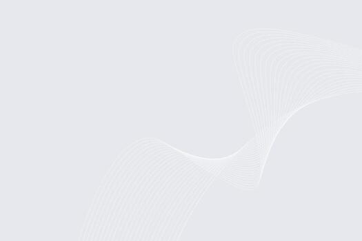 White light curve line modern gradient background. wavy lines light Gradient white background vector