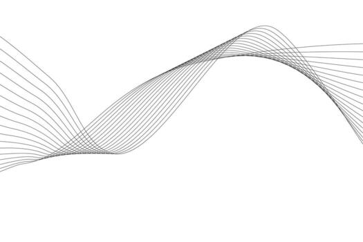 Abstract line wave white background. Modern wavy line abstract background vector