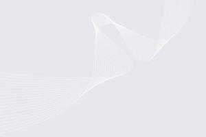 White light curve line modern gradient background. wavy lines light Gradient white background vector