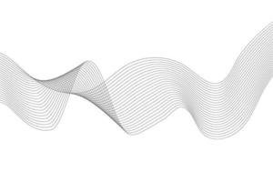 Abstract line wave white background. Modern wavy line abstract background vector