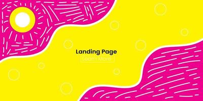 Punchy Vector Landing Page Background. Can also be used for other purposes such as event banners, promotional advertising activities and screen displays