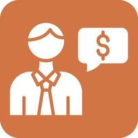 Financial Advisor Icon Style vector