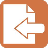 Import Icon Style vector