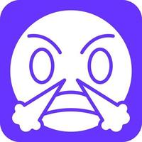 Angry Icon Style vector