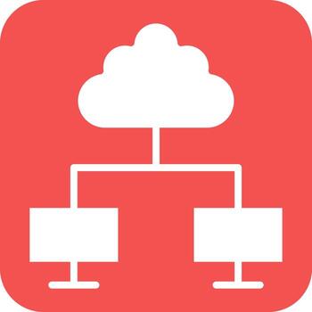 Cloud Computing Icon Style vector