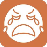 Crying Icon Style vector