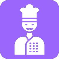 estilo de icono de chef vector