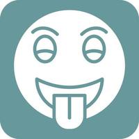 Tongue Out Icon Style vector