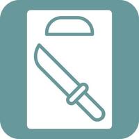 Cutting Board Icon Style vector