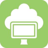 Cloud Computing Icon Style vector
