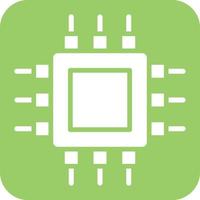 Cpu Icon Style vector