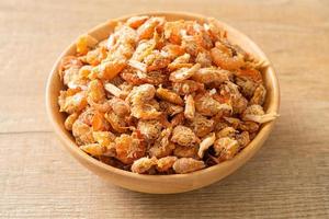 dried shrimps or dried salted prawn photo