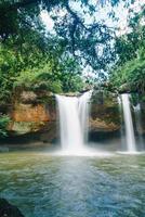 Haew Suwat Waterfall at Khao Yai National Park in Thailand photo