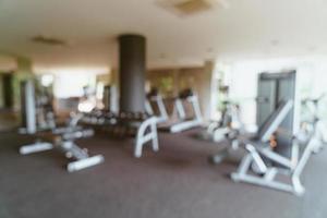 abstract blur fitness gym for background photo