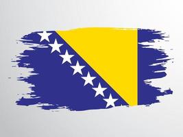 bandera de bosnia y herzegovina. vector