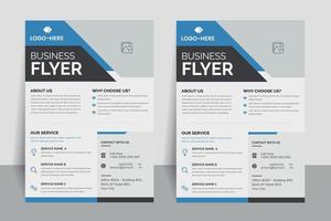 Unique business flyer template design vector