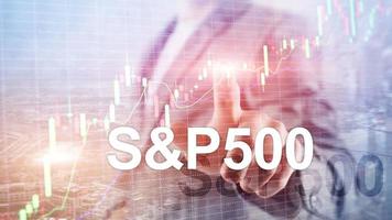 índice bursátil americano sp 500 - spx. concepto de negocio de comercio financiero. foto