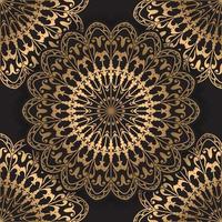 diseño de fondo de mandala de lujo moderno en vector, fondo de mandala de lujo con estilo ornamental de patrón arabesco dorado vector