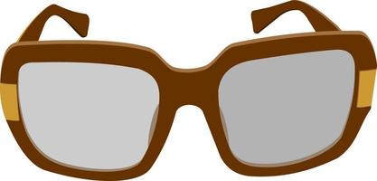 Glasses frames isolated, intact reading glasses, new vector