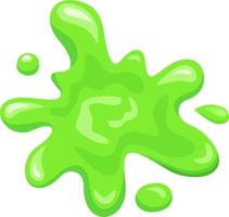 Cartoon slime dripping. Mucus green goo drip sticky slimy mucus, liquid splash splatter, viscous snot vector