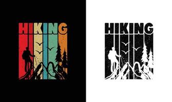 Hiking Quote T shirt design, typography vector