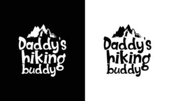 Hiking Quote T shirt design, typography vector