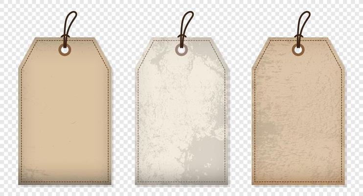 Set Vector Carton Tags Various Linen Stock Vector (Royalty Free) 617465729