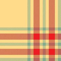 Plaid check pattern. Seamless fabric texture. Tartan textile print. vector