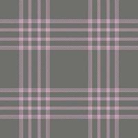 Plaid seamless pattern. Check fabric texture. Vector textile print.