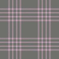 Plaid seamless pattern. Check fabric texture. Vector textile print.