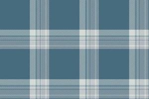 Plaid background, check seamless pattern in blue. Vector fabric texture for textile print, wrapping paper, gift card or wallpaper.