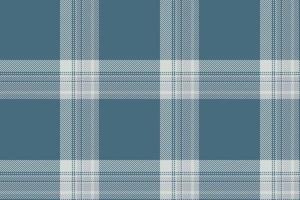 Plaid background, check seamless pattern in blue. Vector fabric texture for textile print, wrapping paper, gift card or wallpaper.