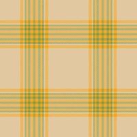 Plaid seamless pattern. Check fabric texture. Vector textile print.