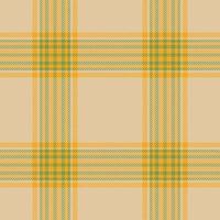 Plaid seamless pattern. Check fabric texture. Vector textile print.