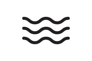 Sea icon wave illustration vector design. Ocean logo graphic element. Aqua symbol.