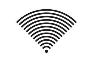 conexión de señal de símbolo wi fi. señal de tecnología inalámbrica de internet vectorial. icono de comunicación de red wifi. vector